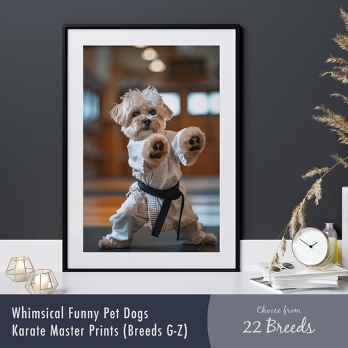 Karate dog print - karate, –