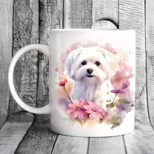 Maltese dog mug ideal gift - maltese,