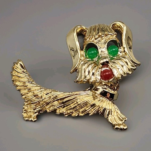 Vtg terrier maltese - maltese, brooch