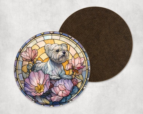 Maltese dog spring floral - dog,
