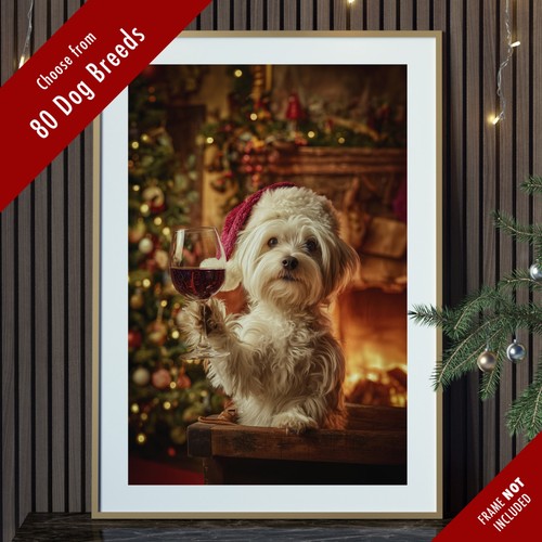 Funny dog christmas wall - dog,