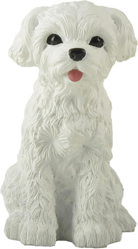 Maltese puppy dog figurine - puppy,